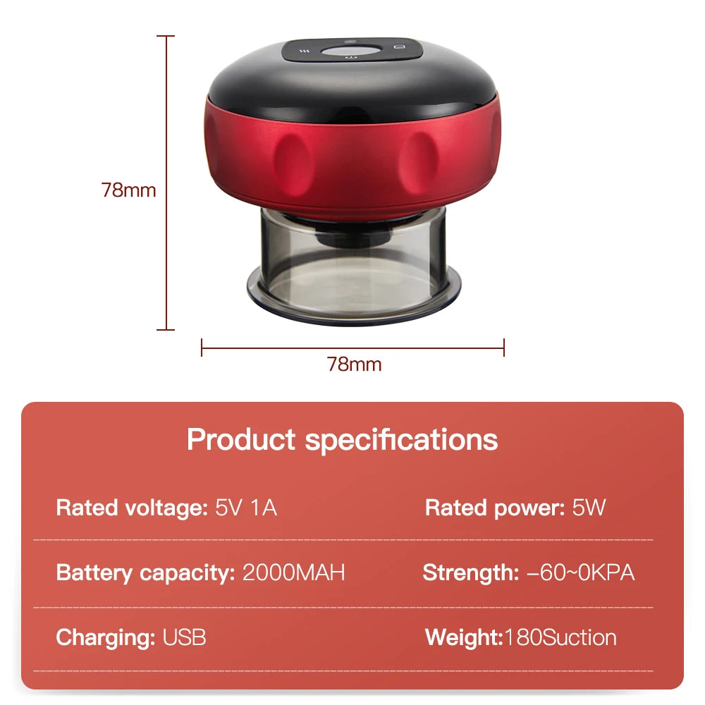 Electric Vacuum Cupping Massager – Anti-Cellulite Therapy & Fat-Burning Slimming Device