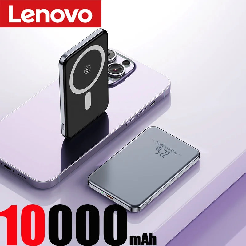 Lenovo UltraThin PowerMag – 10,000mAh MagSafe Fast Charging Anywhere