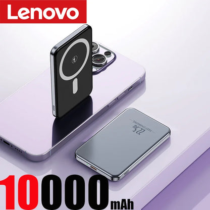 Lenovo UltraThin PowerMag – 10,000mAh MagSafe Fast Charging Anywhere