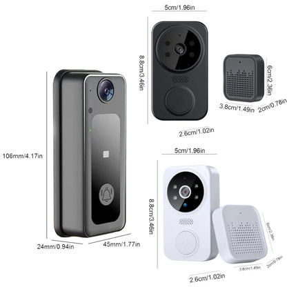 WiFi Smart Video Doorbell Camera – Wireless Intercom with Night Vision & Motion Detection