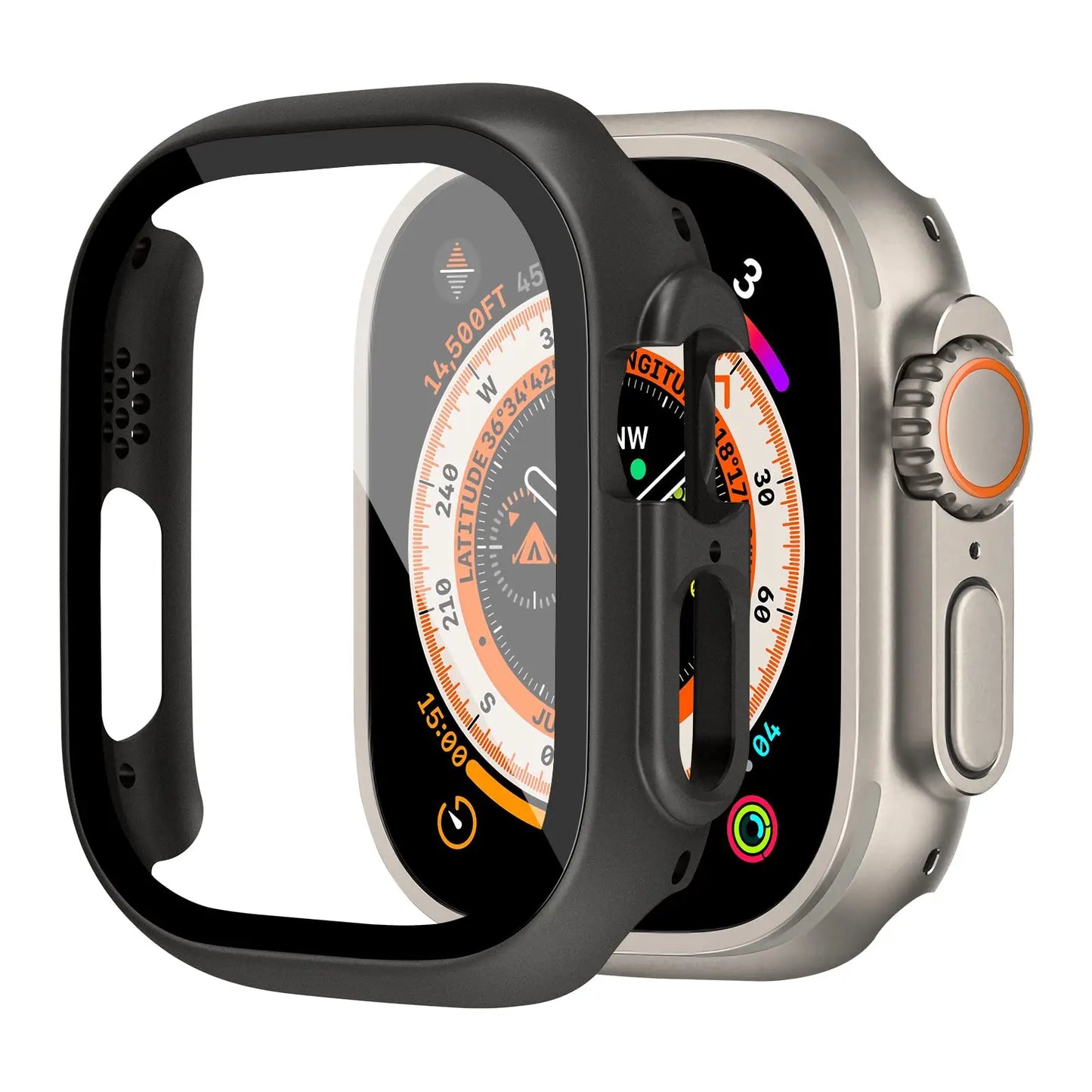 Apple Watch Cover UltraShield – 360° Protection & Tempered Glass Defense