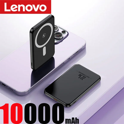 Lenovo UltraThin PowerMag – 10,000mAh MagSafe Fast Charging Anywhere