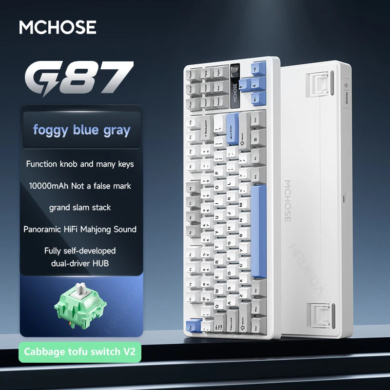 MCHOSE G87 Wireless Mechanical Gaming Keyboard – Tri-Mode, Gasket Structure & RGB