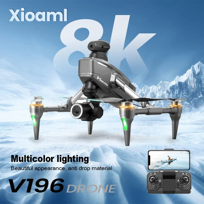 Drone V196 8K – The Original, Professional HD Dual Camera with 360° Obstacle Avoidance