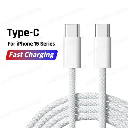 PowerLink USB-C to USB-C Cable – 60W PD Fast Charging for iPhone 15/16, Samsung S24 & Xiaomi