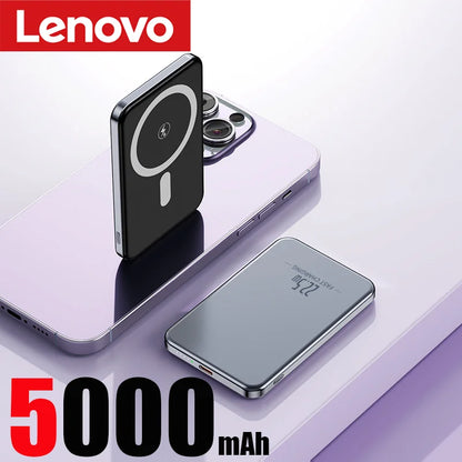 Lenovo UltraThin PowerMag – 10,000mAh MagSafe Fast Charging Anywhere