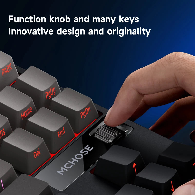 MCHOSE G87 Wireless Mechanical Gaming Keyboard – Tri-Mode, Gasket Structure & RGB