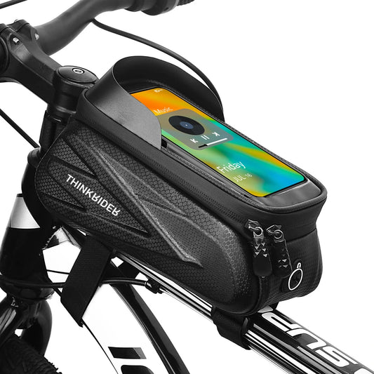 ThinkRider 2L Bike Frame Bag – Waterproof Cycling Bag with Touchscreen Phone Holder