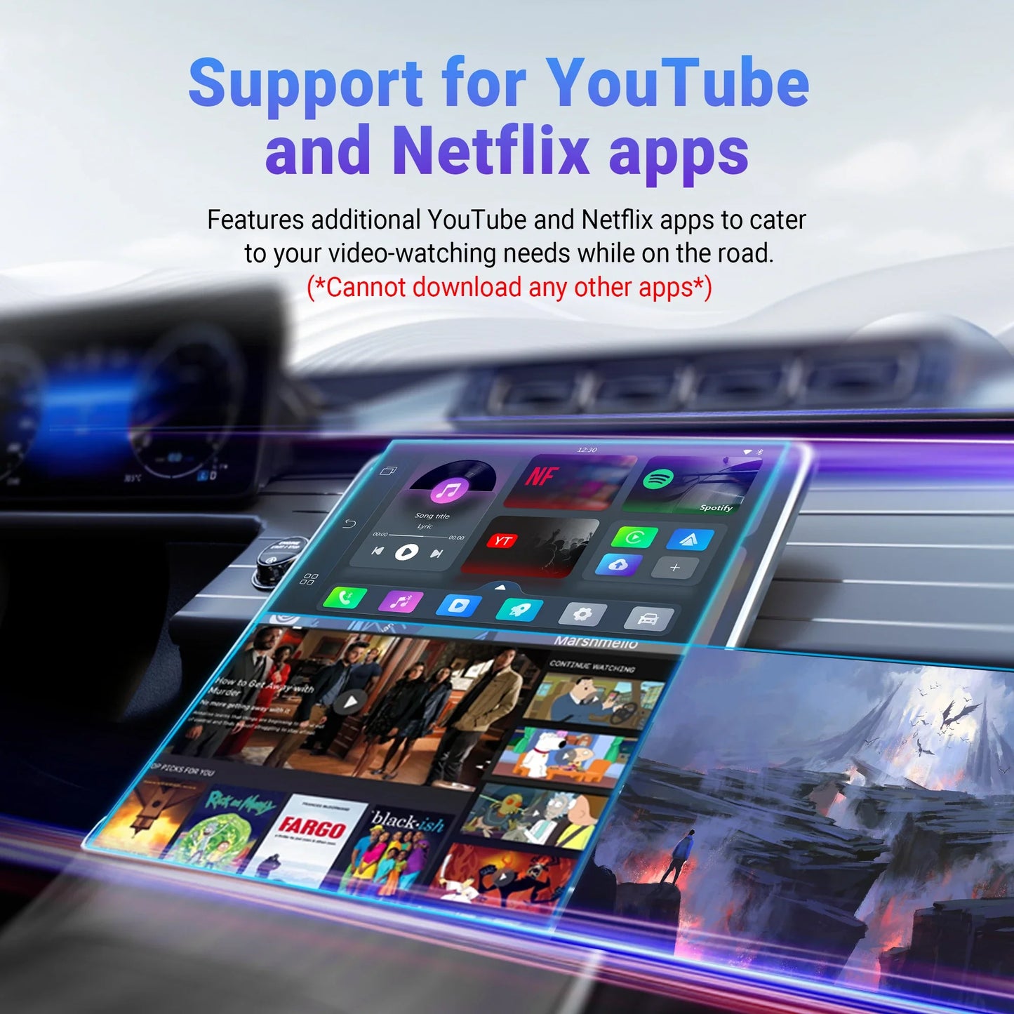 OTTOCAST Play2Video Pro – Wireless CarPlay & Android Auto Adapter with Streaming