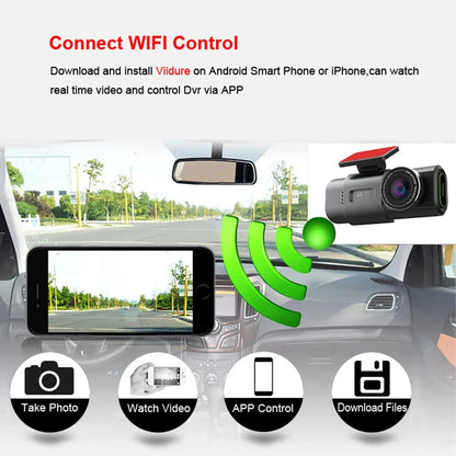 4K Dual-Lens Dash Cam – UHD Car Camera with Night Vision, GPS & Wi-Fi