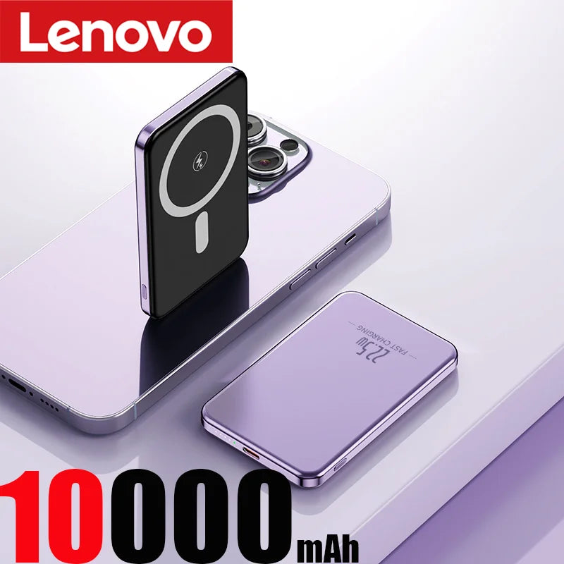 Lenovo UltraThin PowerMag – 10,000mAh MagSafe Fast Charging Anywhere