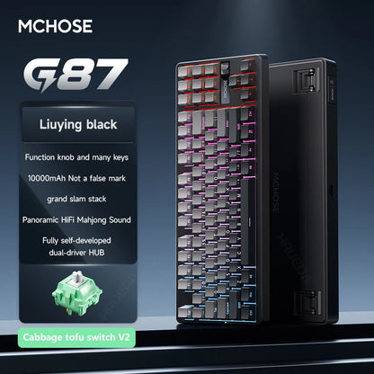 MCHOSE G87 Wireless Mechanical Gaming Keyboard – Tri-Mode, Gasket Structure & RGB