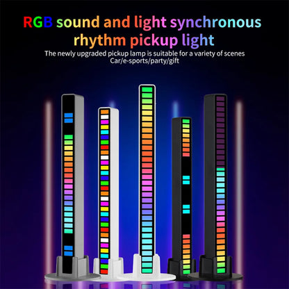 LED Sound-Control Rhythm Light Bar – Music-Synced Ambient Lighting for Car, Home & DJ Setups