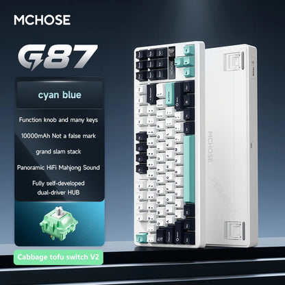 MCHOSE G87 Wireless Mechanical Gaming Keyboard – Tri-Mode, Gasket Structure & RGB