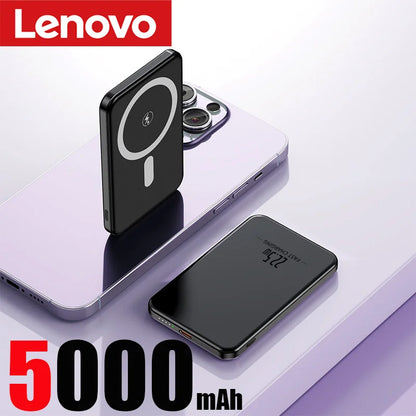 Lenovo UltraThin PowerMag – 10,000mAh MagSafe Fast Charging Anywhere