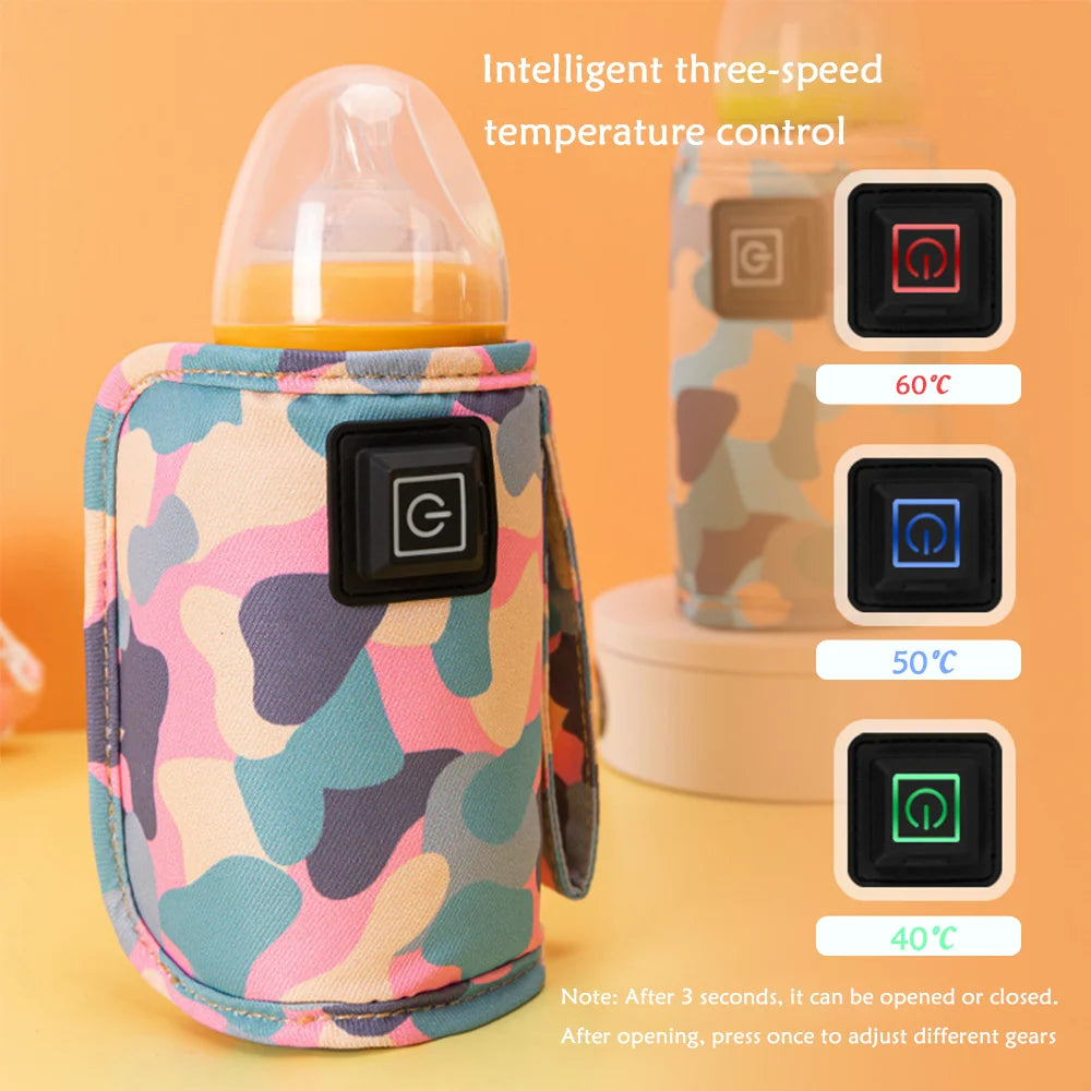 USB Baby Bottle Warmer – Portable & Insulated for Travel and Outdoor Use