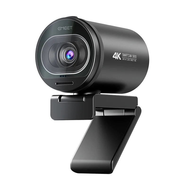 EMEET S600 4K Streaming Webcam – Ultra HD Video & Built-In Mics for Streaming & Video Calls