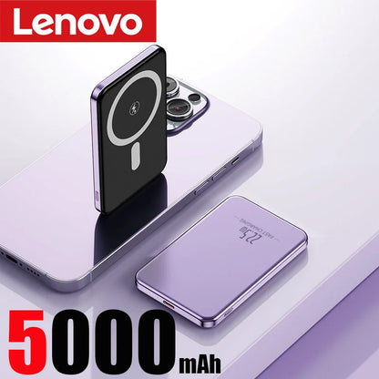 Lenovo UltraThin PowerMag – 10,000mAh MagSafe Fast Charging Anywhere