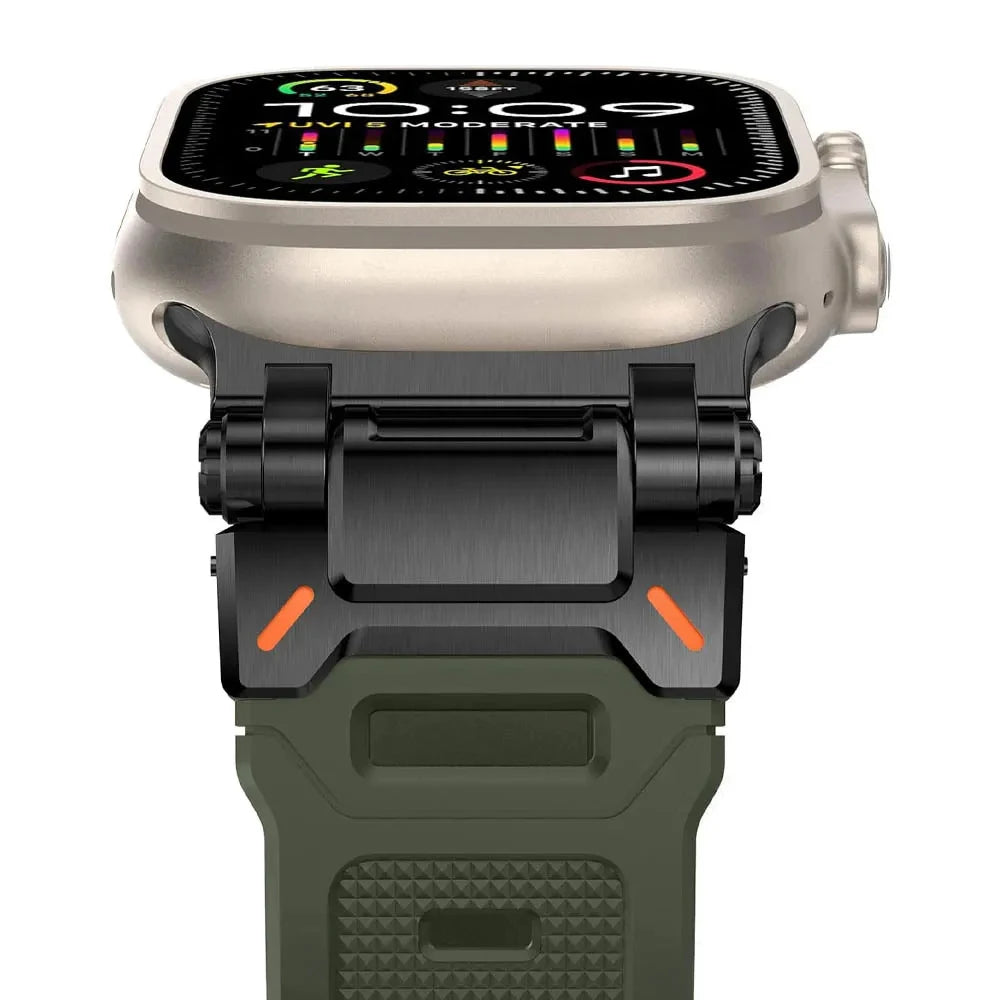 Apple Watch Band FlexSport Pro – Durable TPU & Titanium-Style Design for Active Lifestyles