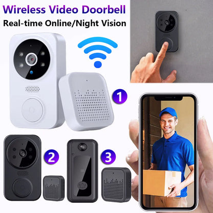 WiFi Smart Video Doorbell Camera – Wireless Intercom with Night Vision & Motion Detection