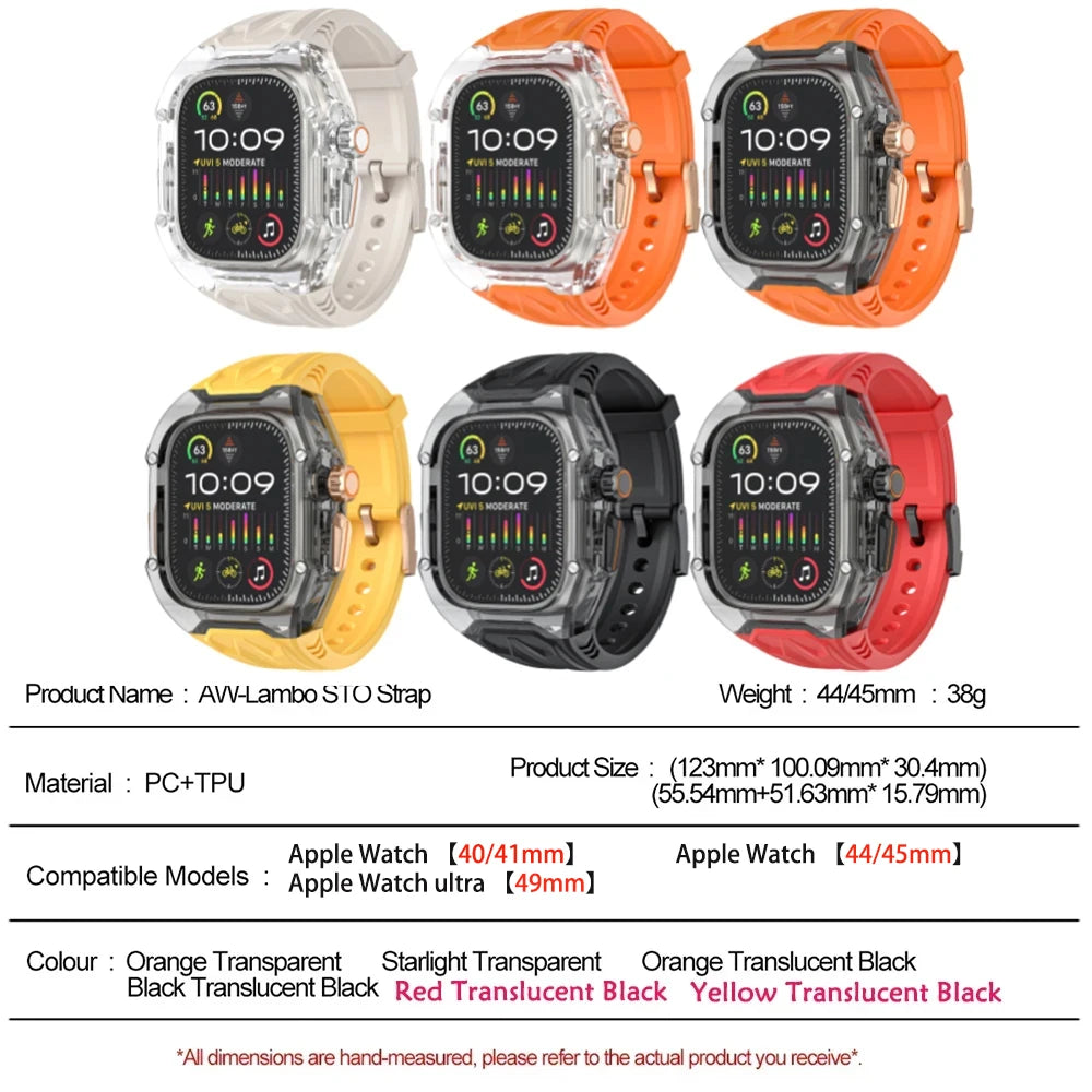 Apple Watch ModKit Clear – Transparent Strap & Case for a Bold, Modern Look